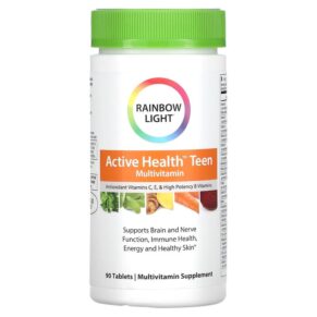 Thực phẩm chức năng Rainbow Light Active Health Teen 90 Tablets 021888112029