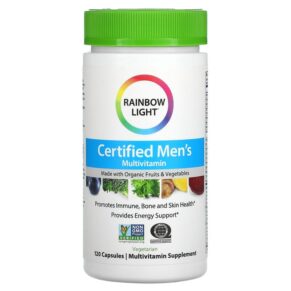 Thực phẩm chức năng Rainbow Light Certified Men's Multivitamin 120 Capsules 021888800117