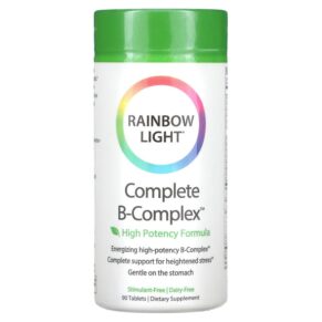 Thực phẩm chức năng Rainbow Light Complete B-Complex High Potency Formula 90 Tablets 021888100316