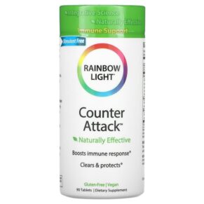 Thực phẩm chức năng Rainbow Light Counter Attack Immune Support 90 Tablets 021888201327