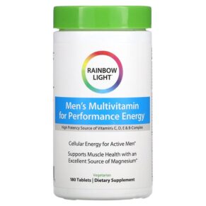 Thực phẩm chức năng Rainbow Light Men's Multivitamin for Performance Energy 180 Tablets 021888106950