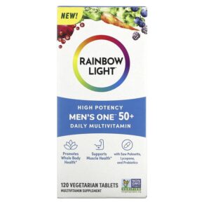 Thực phẩm chức năng Rainbow Light Men's One 50+ Daily Multivitamin High Potency 120 Vegetarian Tablets 021888204052