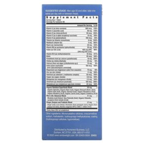 Thực phẩm bổ sung Rainbow Light Men's One 50+ Daily Multivitamin High Potency 60 Vegetarian Tablets 021888204038