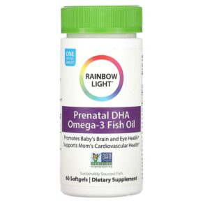 Thực phẩm chức năng Rainbow Light Prenatal DHA Omega-3 60 Softgels 021888113323