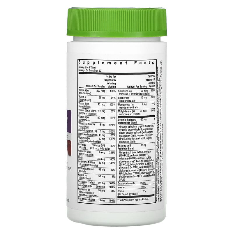 Rainbow Light Prenatal One Multivitamin 90 Tablets 2 Thực phẩm bổ sung Rainbow Light Prenatal One Multivitamin 90 Tablets 021888109722