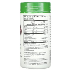 Thực phẩm bổ sung Rainbow Light Probiolicious Probiotic Gummies Delicious Berry 50 Gummies 021888121212