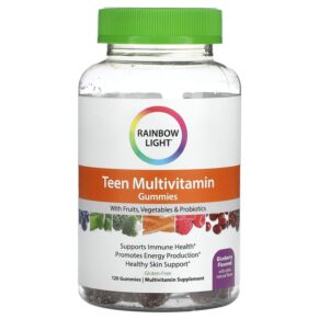 Thực phẩm chức năng Rainbow Light Teen's Multivitamin Blueberry 120 Gummies 021888201525