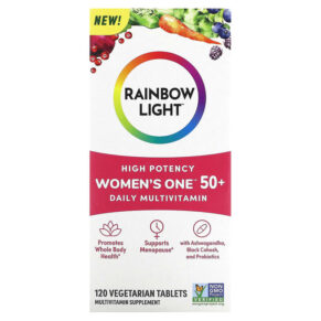 Thực phẩm chức năng Rainbow Light Women's One 50+ Daily Multivitamin High Potency 120 Vegetarian Tablets 021888204243