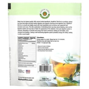 Thực phẩm bổ sung RAPIDFIRE SlimTea Herbal Teatox Lemon 14 Tea Bags 035046104887