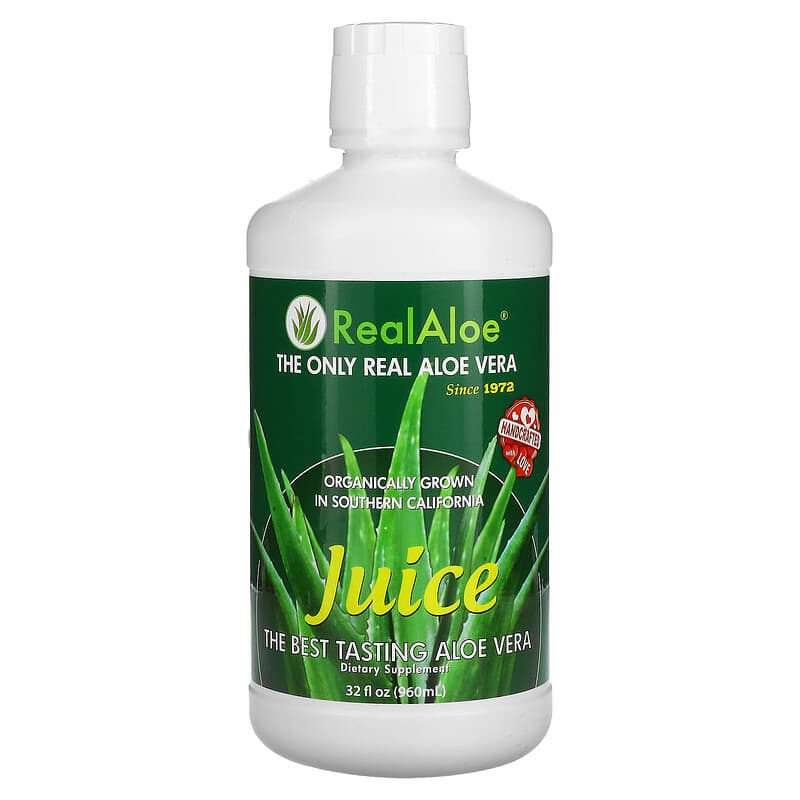 Real Aloe Inc. Aloe Vera Juice 32 fl oz (960 ml) 8 Thực phẩm chức năng Real Aloe Inc. Aloe Vera Juice 32 fl oz (960 ml) 038435210329