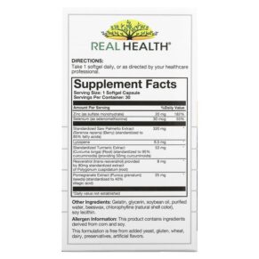 Thực phẩm bổ sung Real Health Prostate Complete 30 Softgels 647125001309