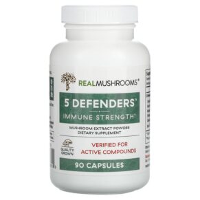 Thực phẩm chức năng Real Mushrooms 5 Defenders Immune Strength 90 Capsules 628110068019