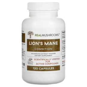 Thực phẩm chức năng Real Mushrooms Lion's Mane Cognition 120 Capsules 628110068040