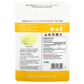 Thực phẩm bổ sung Real Mushrooms Tremella Organic Mushroom Extract Powder 2.12 oz (60 g) 628110068422