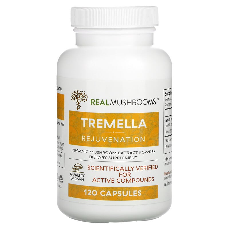 Real Mushrooms Tremella Rejuvenation 120 Capsules 8 Thực phẩm chức năng Real Mushrooms Tremella Rejuvenation 120 Capsules 628110068408