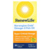 Thực phẩm chức năng Renew Life Norwegian Gold Omega-3 Fish Oil 950 mg 30 Enteric-Coated Softgels 631257155542