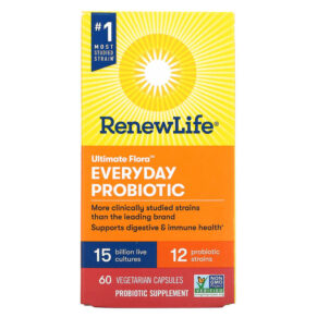 Thực phẩm chức năng Renew Life Ultimate Flora Everyday Probiotic 15 Billion CFU 60 Vegetarian Capsules 631257120984