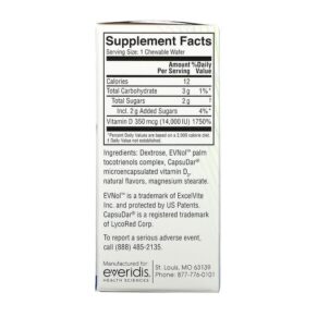 Thực phẩm bổ sung Replesta NX Cholecalciferol Once-Weekly Vitamin D Natural Orange 14.000 IU 8 Chewable Wafers 602359460131
