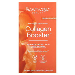 Thực phẩm chức năng Reserveage Nutrition Collagen Booster with Hyaluronic Acid & Resveratrol 60 Capsules 094922978646