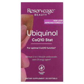 Thực phẩm chức năng Reserveage Nutrition Ubiquinol Coq10 Stat 30 Softgels 835552001904