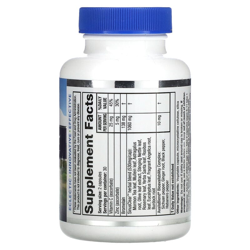 RidgeCrest Herbals SinusClear 60 Vegan Capsules 2 Thực phẩm bổ sung RidgeCrest Herbals SinusClear 60 Vegan Capsules 355724005870