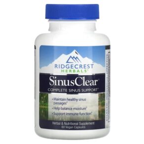 Thực phẩm chức năng RidgeCrest Herbals SinusClear 60 Vegan Capsules 355724005870