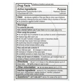 Thực phẩm bổ sung Rohto Cooling Eye Drops Max Strength Maximum Redness Relief 0.4 fl oz (13 ml) 310742011012