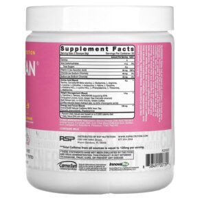 Thực phẩm bổ sung RSP Nutrition AminoLean 5 g Amino Acids + Anytime Energy Pink Lemonade 9.52 oz (270 g) 858491007394