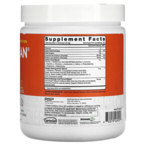Thực phẩm bổ sung RSP Nutrition AminoLean 5 g Vegan Amino Acids + Anytime Energy Mango 8.29 oz (235 g) 850019469295