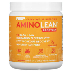 Thực phẩm chức năng RSP Nutrition AminoLean Recovery Blood Orange 8.91 oz (253 g) 850019469561