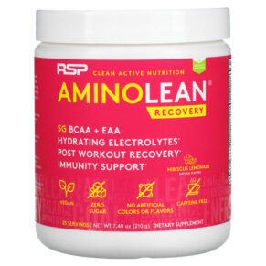 Thực phẩm chức năng RSP Nutrition AminoLean Recovery Hibiscus Lemonade 7.40 oz (210 g) 850019469462