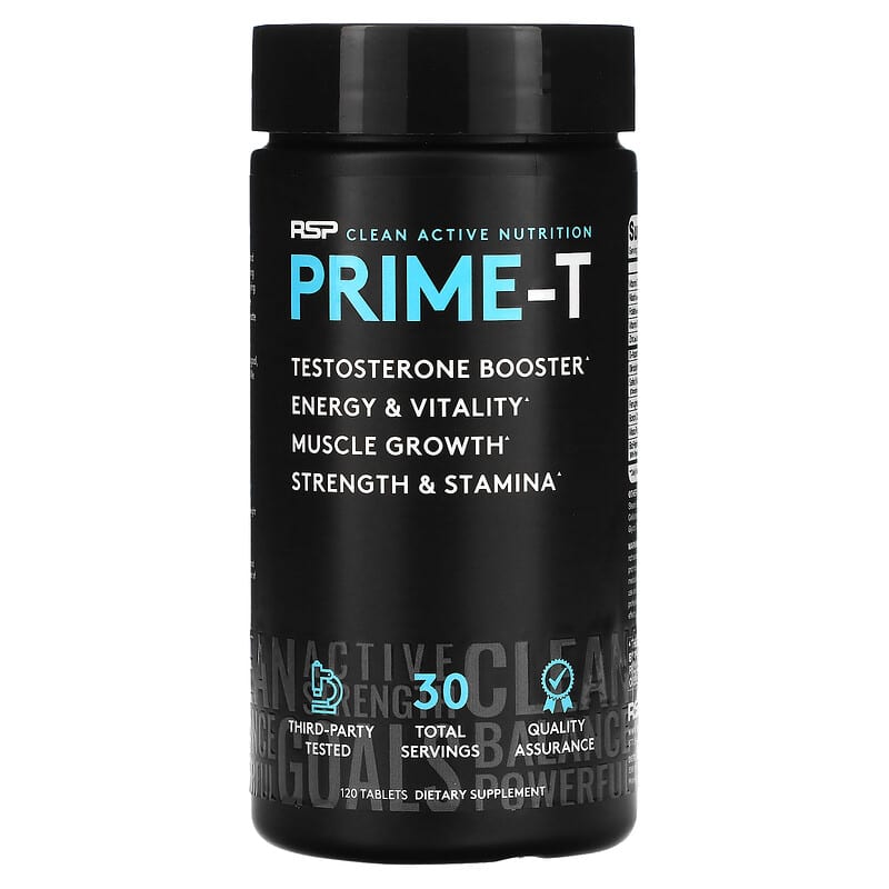 RSP Nutrition Prime-T Testosterone Booster 120 Tablets 8 Thực phẩm chức năng RSP Nutrition Prime-T Testosterone Booster 120 Tablets 854446006535