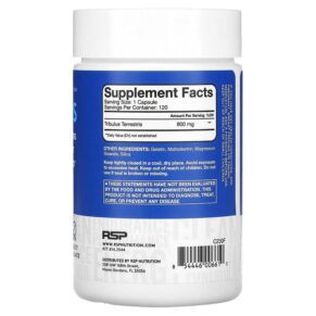 Thực phẩm bổ sung RSP Nutrition Tribulus Testosterone Support 800 mg 120 Capsules 854446006610
