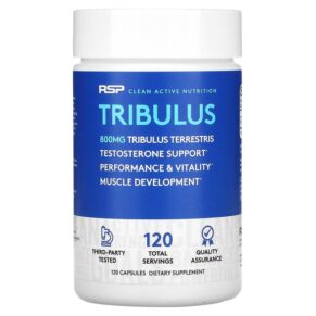 Thực phẩm chức năng RSP Nutrition Tribulus Testosterone Support 800 mg 120 Capsules 854446006610