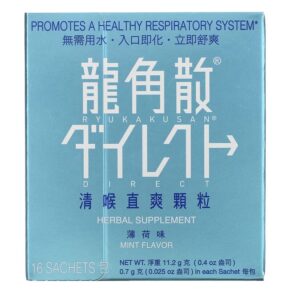 Thực phẩm chức năng Ryukakusan Direct Mint 16 Sachets 049987015409