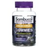 Thực phẩm chức năng Sambucol Black Elderberry Immune Support Gummies with Vitamin C & Zinc Natural Berry 60 Gummies 896116001310