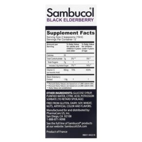 Sambucol Black Elderberry Syrup For Kids Berry 4 fl oz (120 ml) 3 Thực phẩm bổ sung Sambucol Black Elderberry Syrup For Kids Berry 4 fl oz (120 ml) 896116001181