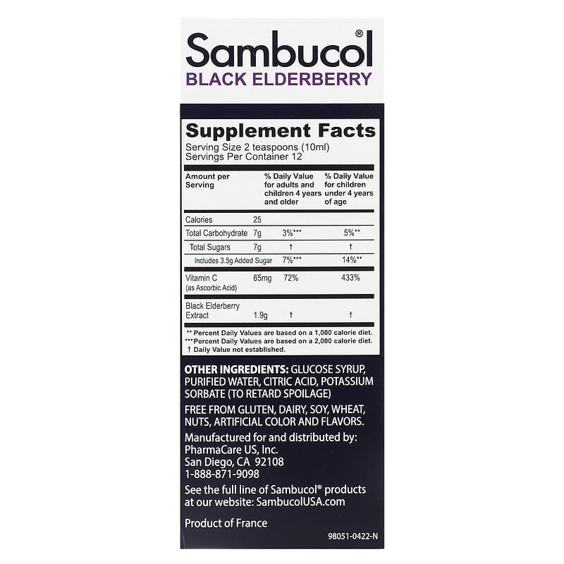 Sambucol Black Elderberry Syrup For Kids Berry 4 fl oz (120 ml) 2 Thực phẩm bổ sung Sambucol Black Elderberry Syrup For Kids Berry 4 fl oz (120 ml) 896116001181