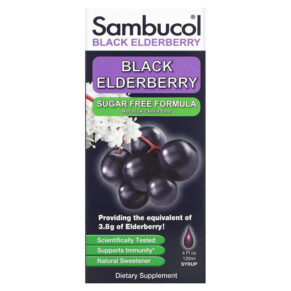 Thực phẩm chức năng Sambucol Black Elderberry Syrup Sugar Free Formula 4 fl oz (120 ml) 896116001136