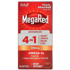 Thực phẩm chức năng Schiff MegaRed Advanced 4 In 1 Omega-3s 500 mg 40 Softgels 020525981615
