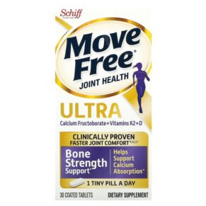 Thực phẩm chức năng Schiff Move Free Joint Health Ultra Bone Strength Support 30 Coated Tablets 020525899910
