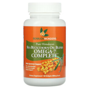 Thực phẩm chức năng SeaBuckWonders Omega-7 Complete Sea Buckthorn Oil Blend 500 mg 60 Softgels 674756780112