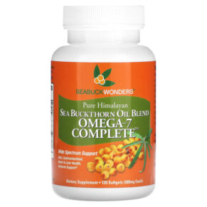 Thực phẩm chức năng SeaBuckWonders Sea Buckthorn Oil Blend Omega-7 Complete 500 mg 120 Softgels 674756780037