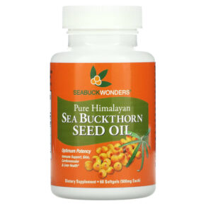 Thực phẩm chức năng SeaBuckWonders Sea Buckthorn Seed Oil 500 mg 60 Softgels 674756780020
