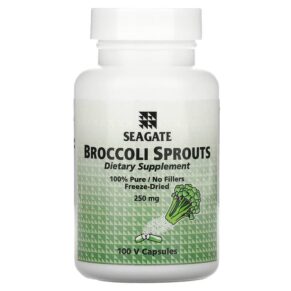 Thực phẩm chức năng Seagate Broccoli Sprouts 250 mg 100 V Capsules 019277000354
