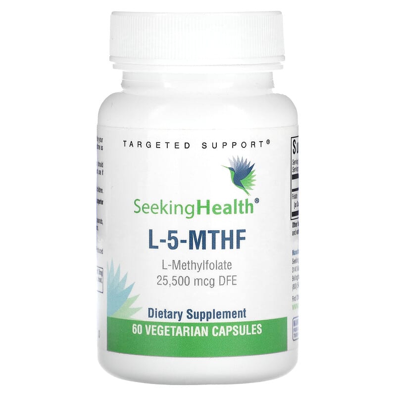 Seeking Health L-5-MTHF L-Methylfolate 25.500 mcg DFE 60 Vegetarian Capsules 8 Thực phẩm chức năng Seeking Health L-5-MTHF L-Methylfolate 25.500 mcg DFE 60 Vegetarian Capsules 810007521800
