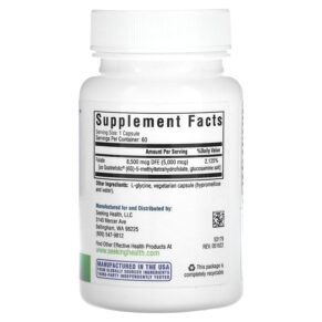 Thực phẩm bổ sung Seeking Health L-5-MTHF L-Methylfolate 8.500 mcg DFE 60 Vegetarian Capsules 810007521794
