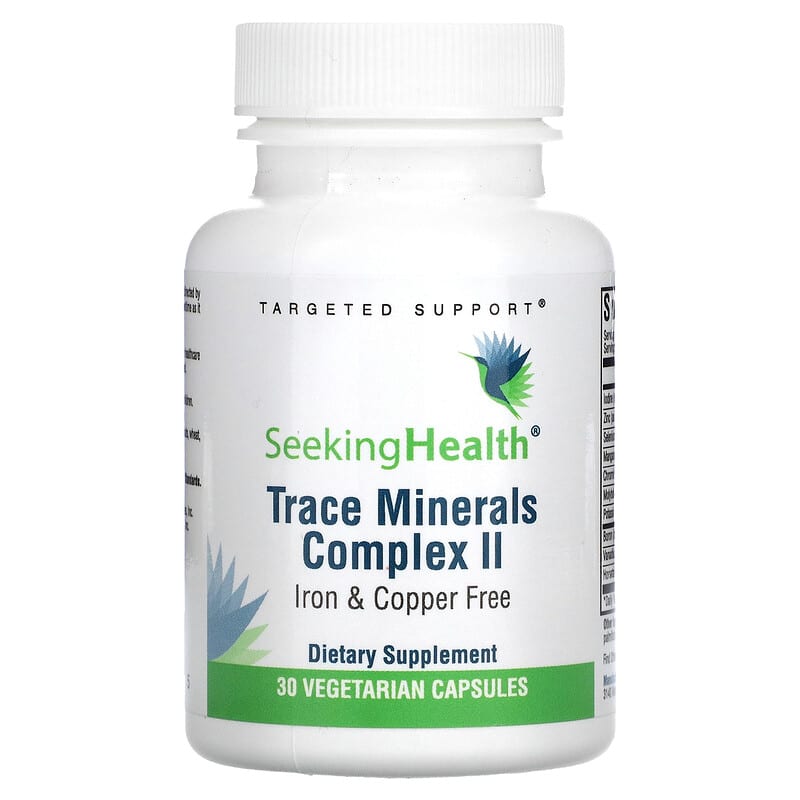 Seeking Health Trace Minerals Complex II Iron & Copper Free 30 Vegetarian Capsules 8 Thực phẩm chức năng Seeking Health Trace Minerals Complex II Iron & Copper Free 30 Vegetarian Capsules 810007521275