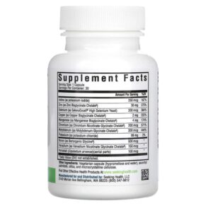 Thực phẩm bổ sung Seeking Health Trace Minerals Complex Iron Free 30 Vegetarian Capsules 810007521268