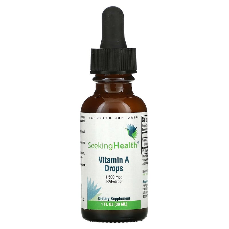 Seeking Health Vitamin A Drops 1.500 mcg RAE/Drop 1 fl oz (30 ml) 2 Thực phẩm bổ sung Seeking Health Vitamin A Drops 1.500 mcg RAE/Drop 1 fl oz (30 ml) 810007521282